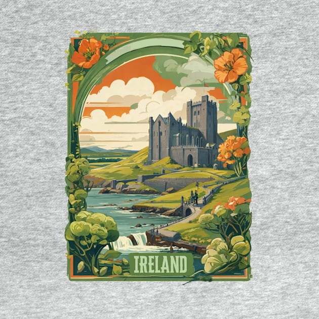 Vintage Travel Ireland Design by huefinder